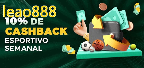 10% de bônus de cashback na leao888
