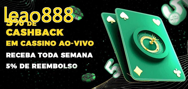 Promoções do cassino ao Vivo leao888
